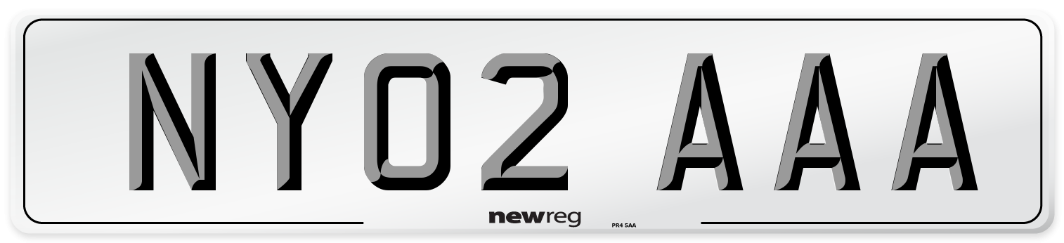 NY02 AAA Number Plate from New Reg